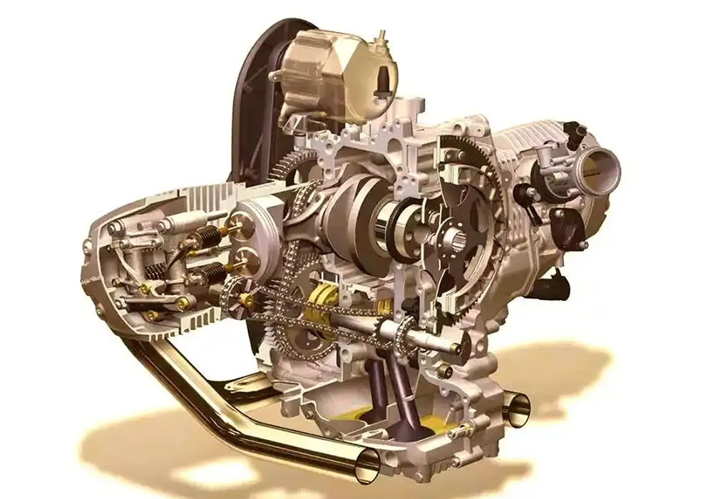 Motorkrachtoverbrenging en schakelsysteem